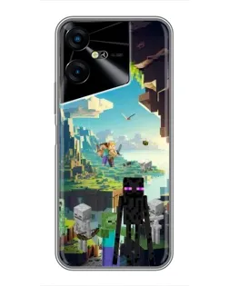 Чохол для TECNO POVA Neo 3 з картинкою «Ендермен у лісі» Чохол для TECNO POVA Neo 3 з картинкою «Ендермен у лісі»