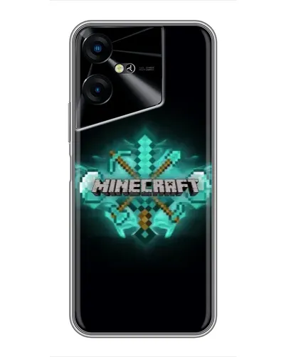 Чехол для TECNO POVA Neo 3 с картинкой «Minecraft Diamond лого» Чехол для TECNO POVA Neo 3 с картинкой «Minecraft Diamond лого»