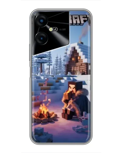 Чехол для TECNO POVA Neo 3 с картинкой «Зимний Minecraft» Чехол для TECNO POVA Neo 3 с картинкой «Зимний Minecraft»