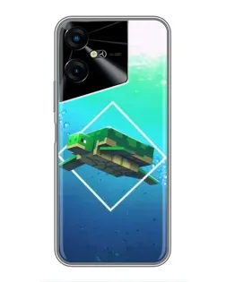 Чохол для TECNO POVA Neo 3 з картинкою «Черепаха Minecraft» Чохол для TECNO POVA Neo 3 з картинкою «Черепаха Minecraft»