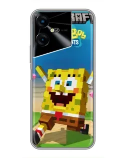 Чохол для TECNO POVA Neo 3 з картинкою «Губка Боб Minecraft» Чохол для TECNO POVA Neo 3 з картинкою «Губка Боб Minecraft»