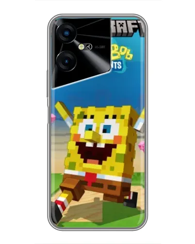 Чехол для TECNO POVA Neo 3 с картинкой «Губка Боб Minecraft» Чехол для TECNO POVA Neo 3 с картинкой «Губка Боб Minecraft»