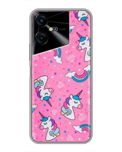 Чехол для TECNO POVA Neo 3 с картинкой «Unicorn паттерн розовый» Чехол для TECNO POVA Neo 3 с картинкой «Unicorn паттерн розовый»