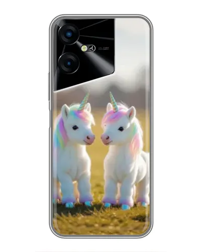 Чехол для TECNO POVA Neo 3 с картинкой «Пара единорогов» Чехол для TECNO POVA Neo 3 с картинкой «Пара единорогов»