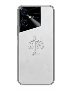 Чехол для TECNO POVA Neo 3 с картинкой «Иоанна 3:16 Крест» Чехол для TECNO POVA Neo 3 с картинкой «Иоанна 3:16 Крест»