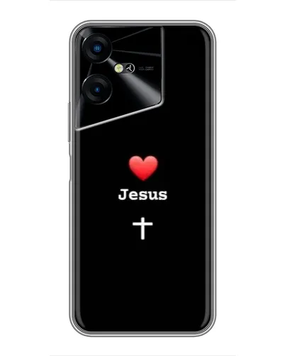 Чехол для TECNO POVA Neo 3 с картинкой «Сердце - Jesus» Чехол для TECNO POVA Neo 3 с картинкой «Сердце - Jesus»