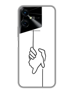 Чехол для TECNO POVA Neo 3 с картинкой «Рука держит» Чехол для TECNO POVA Neo 3 с картинкой «Рука держит»