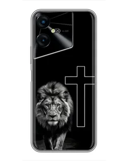 Чехол для TECNO POVA Neo 3 с картинкой «Лев и Крест» Чехол для TECNO POVA Neo 3 с картинкой «Лев и Крест»