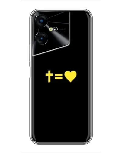 Чехол для TECNO POVA Neo 3 с картинкой «Сердце и Крест» Чехол для TECNO POVA Neo 3 с картинкой «Сердце и Крест»