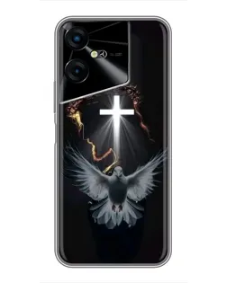 Чехол для TECNO POVA Neo 3 с картинкой «Голубь и Свет»