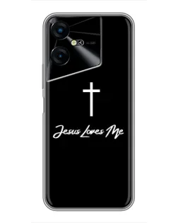 Чехол для TECNO POVA Neo 3 с картинкой «Иисус любит тебя»
