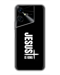 Чехол для TECNO POVA Neo 3 с картинкой «Вертикаль веры Jesus»
