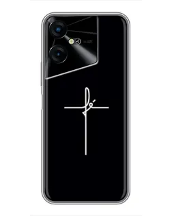 Чехол для TECNO POVA Neo 3 с картинкой «Тонкий крест» Чехол для TECNO POVA Neo 3 с картинкой «Тонкий крест»