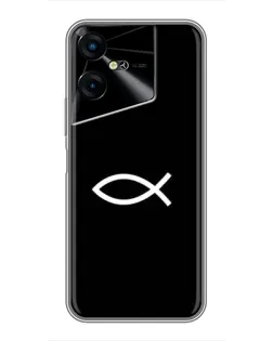 Чехол для TECNO POVA Neo 3 с картинкой «Символ рыбы Jesus» Чехол для TECNO POVA Neo 3 с картинкой «Символ рыбы Jesus»