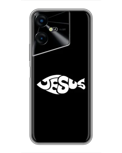 Чехол для TECNO POVA Neo 3 с картинкой «Рыба Jesus» Чехол для TECNO POVA Neo 3 с картинкой «Рыба Jesus»