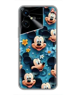 Чехол для TECNO POVA Neo 3 с картинкой «Паттерн Микки и Минни»