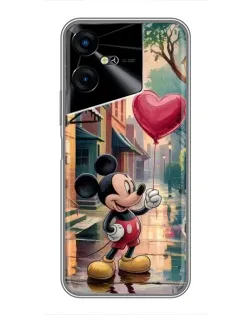 Чехол для TECNO POVA Neo 3 с картинкой «Микки и шарик-сердце»