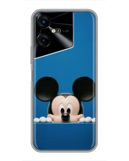 Чехол для TECNO POVA Neo 3 с картинкой «Микки выглядывает»