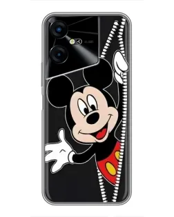 Чехол для TECNO POVA Neo 3 с картинкой «Микки раздвигает стены»