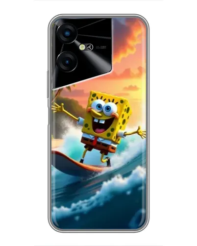 Чехол для TECNO POVA Neo 3 с картинкой «Губка Боб серфингист» Чехол для TECNO POVA Neo 3 с картинкой «Губка Боб серфингист»