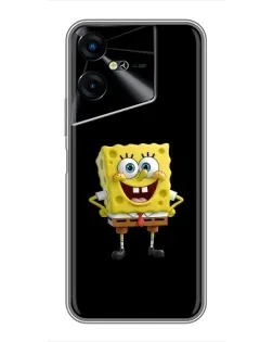 Чехол для TECNO POVA Neo 3 с картинкой «Классический Губка Боб»