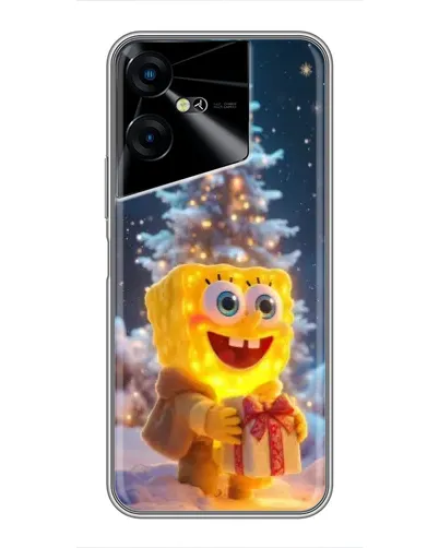 Чехол для TECNO POVA Neo 3 с картинкой «Рождественский Спанч Боб» Чехол для TECNO POVA Neo 3 с картинкой «Рождественский Спанч Боб»