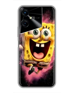 Чехол для TECNO POVA Neo 3 с картинкой «Взрывной Спанч Боб»