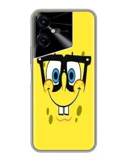 Чехол для TECNO POVA Neo 3 с картинкой «Минималистичный Спанч Боб»