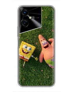 Чехол для TECNO POVA Neo 3 с картинкой «Друзья на лужайке»