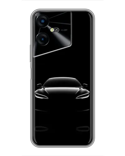 Чехол для TECNO POVA Neo 3 с картинкой «Силуэт Tesla Night» Чехол для TECNO POVA Neo 3 с картинкой «Силуэт Tesla Night»