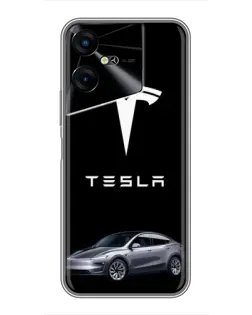 Чехол для TECNO POVA Neo 3 с картинкой «Tesla Model Y» Чехол для TECNO POVA Neo 3 с картинкой «Tesla Model Y»