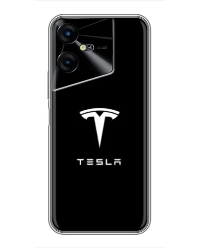Чехол для TECNO POVA Neo 3 с картинкой «Tesla White Logo» Чехол для TECNO POVA Neo 3 с картинкой «Tesla White Logo»