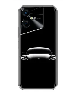 Чехол для TECNO POVA Neo 3 с картинкой «Фары Tesla Night» Чехол для TECNO POVA Neo 3 с картинкой «Фары Tesla Night»