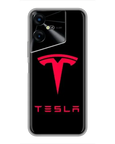 Чехол для TECNO POVA Neo 3 с картинкой «Tesla Red Logo» Чехол для TECNO POVA Neo 3 с картинкой «Tesla Red Logo»