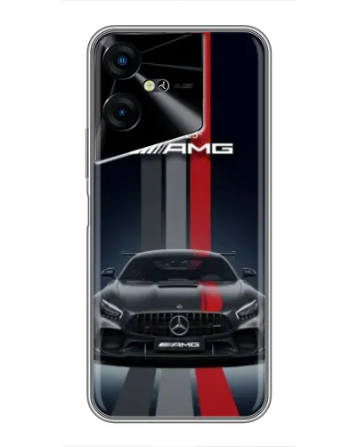 Чехол для TECNO POVA Neo 3 с картинкой «Mercedes — белый карбон» Чехол для TECNO POVA Neo 3 с картинкой «Mercedes — белый карбон»