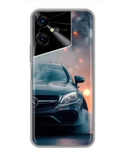 Чехол для TECNO POVA Neo 3 с картинкой «Mercedes — ночной город» Чехол для TECNO POVA Neo 3 с картинкой «Mercedes — ночной город»