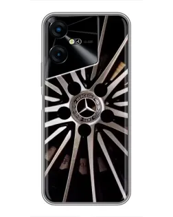 Чехол для TECNO POVA Neo 3 с картинкой «Диск Mercedes»