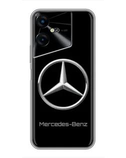 Чехол для TECNO POVA Neo 3 с картинкой «Mercedes Silver Logo»