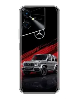 Чехол для TECNO POVA Neo 3 с картинкой «Mercedes G-Class красный»