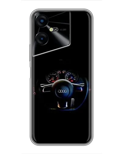 Чехол для TECNO POVA Neo 3 с картинкой «Салон Audi — руль» Чехол для TECNO POVA Neo 3 с картинкой «Салон Audi — руль»