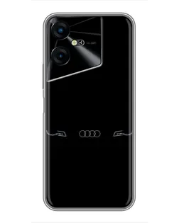 Чехол для TECNO POVA Neo 3 с картинкой «Audi — световой подпись» Чехол для TECNO POVA Neo 3 с картинкой «Audi — световой подпись»