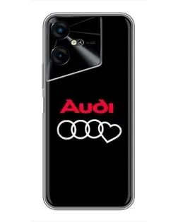 Чехол для TECNO POVA Neo 3 с картинкой «Логотип Audi Heart» Чехол для TECNO POVA Neo 3 с картинкой «Логотип Audi Heart»