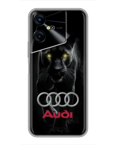 Чехол для TECNO POVA Neo 3 с картинкой «Пантера и Audi» Чехол для TECNO POVA Neo 3 с картинкой «Пантера и Audi»