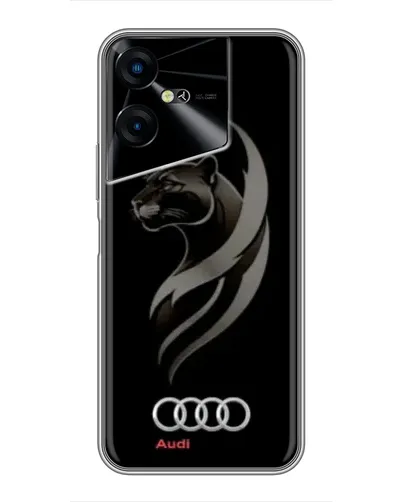 Чехол для TECNO POVA Neo 3 с картинкой «Графика — пантера и Audi» Чехол для TECNO POVA Neo 3 с картинкой «Графика — пантера и Audi»