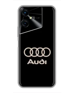 Чехол для TECNO POVA Neo 3 с картинкой «Audi — золотой логотип» Чехол для TECNO POVA Neo 3 с картинкой «Audi — золотой логотип»