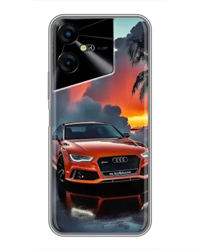 Чехол для TECNO POVA Neo 3 с картинкой «Audi — закат» Чехол для TECNO POVA Neo 3 с картинкой «Audi — закат»