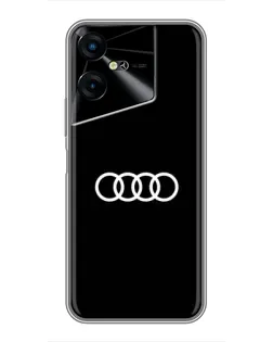 Чехол для TECNO POVA Neo 3 с картинкой «Audi White Logo» Чехол для TECNO POVA Neo 3 с картинкой «Audi White Logo»
