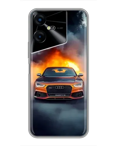 Чехол для TECNO POVA Neo 3 с картинкой «Audi в огненном дыму» Чехол для TECNO POVA Neo 3 с картинкой «Audi в огненном дыму»