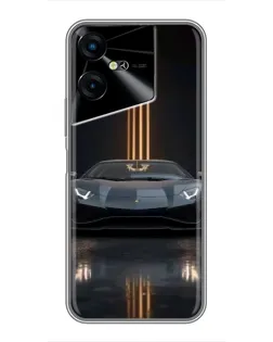 Чохол для TECNO POVA Neo 3 з картинкою «Lamborghini золоті лінії» Чохол для TECNO POVA Neo 3 з картинкою «Lamborghini золоті лінії»