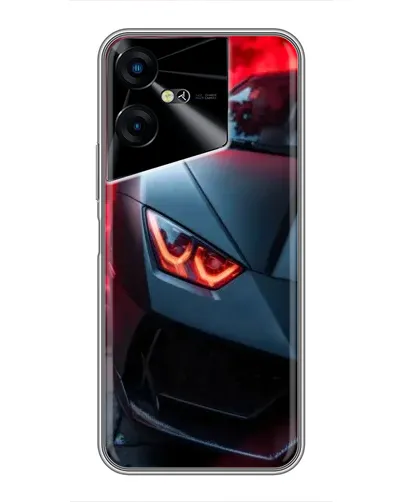 Чехол для TECNO POVA Neo 3 с картинкой «Lamborghini красное сияние»